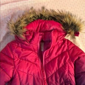 Ombré girl puff jacket